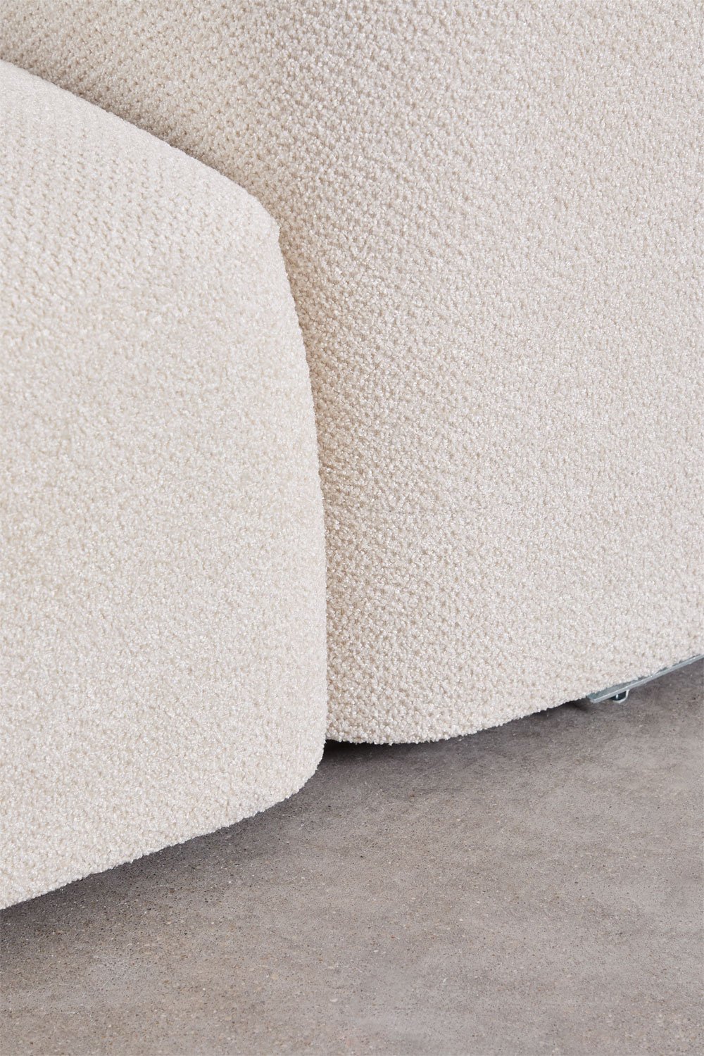 Divano componibile Bastian 4 pezzi e pouf