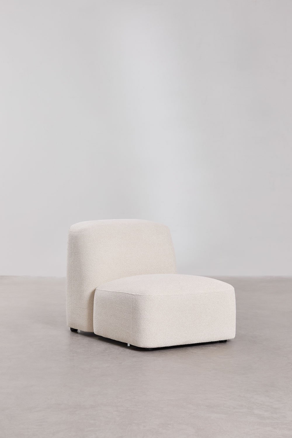 Divano componibile Bastian 4 pezzi e pouf