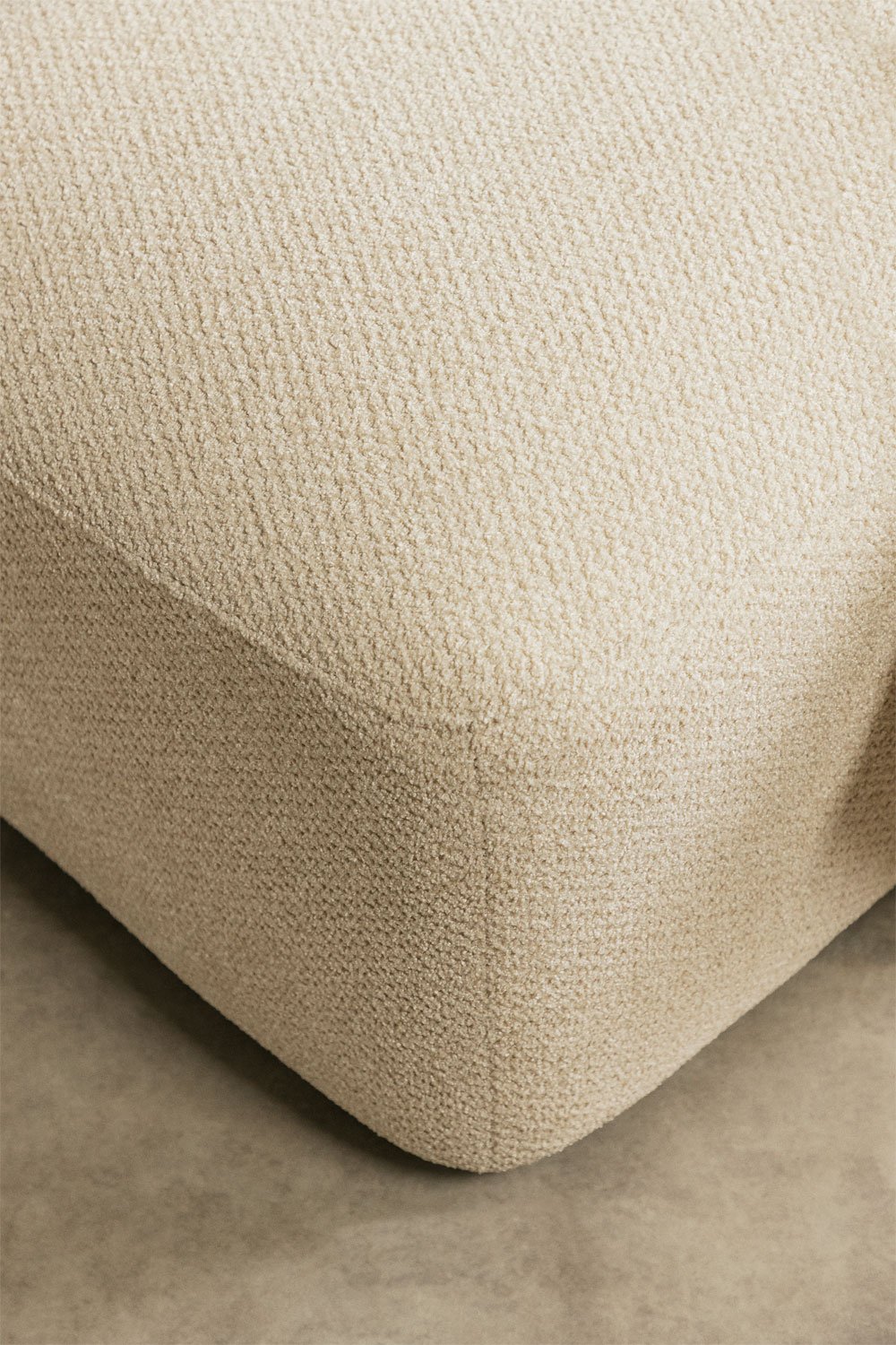 Divano componibile Bastian 5 pezzi e pouf