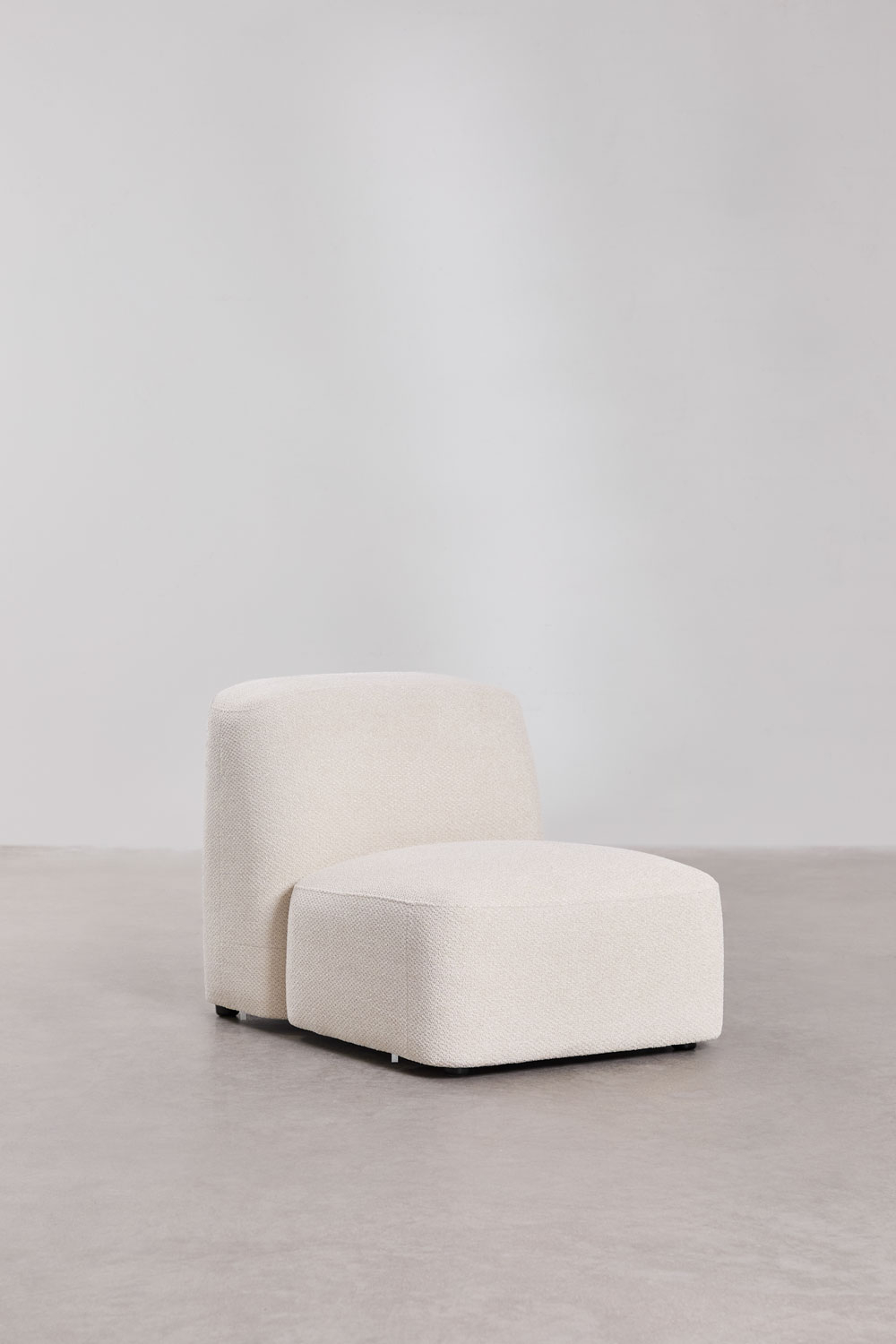 Divano componibile Bastian 5 pezzi e pouf