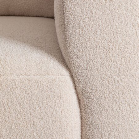 Divano angolare componibile in 3 pezzi con chaise longue sinistra e pouf Fogler