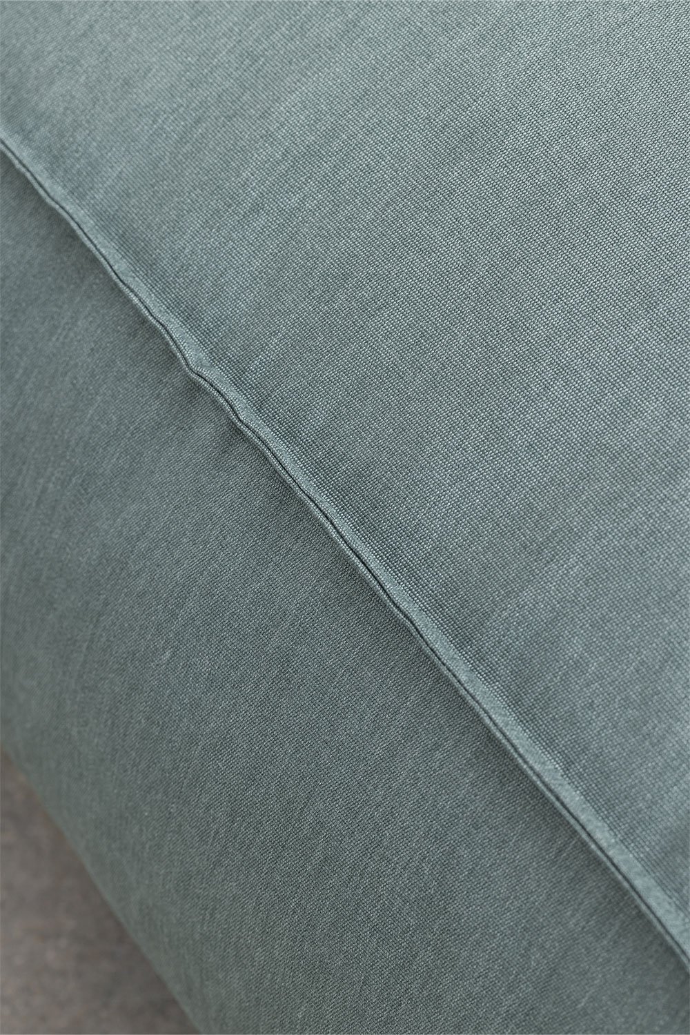 Divano modulare Chaise Longue in 3 pezzi e Puff Dojan
