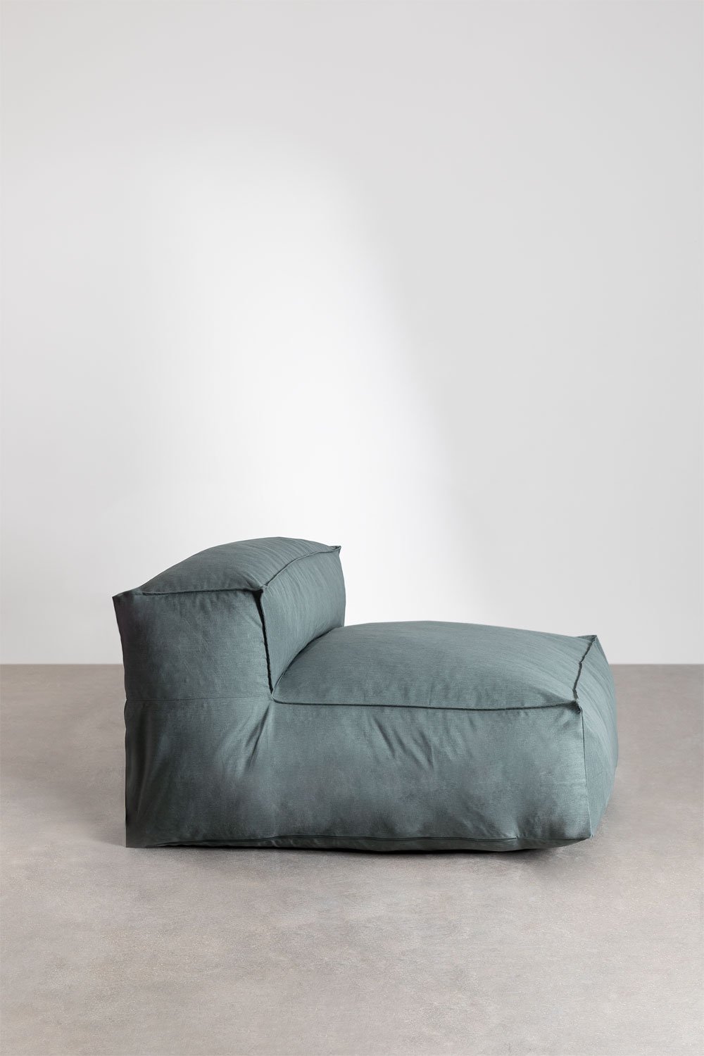 Divano modulare Chaise Longue in 3 pezzi e Puff Dojan