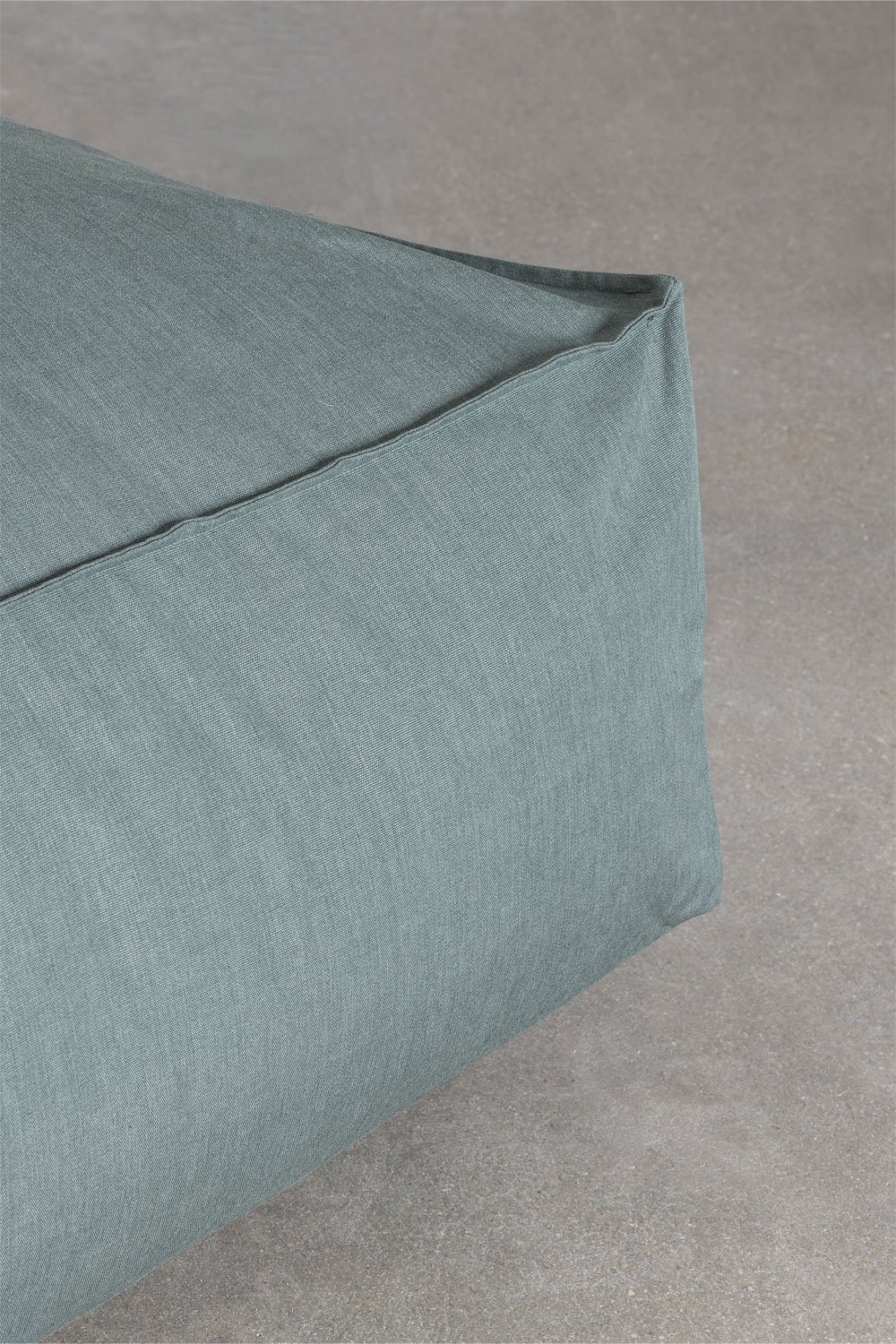 Divano modulare Chaise Longue in 3 pezzi e Puff Dojan