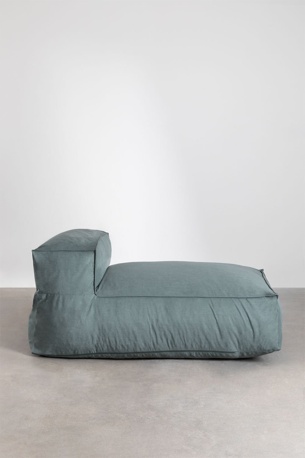 Divano modulare Chaise Longue in 3 pezzi e Puff Dojan