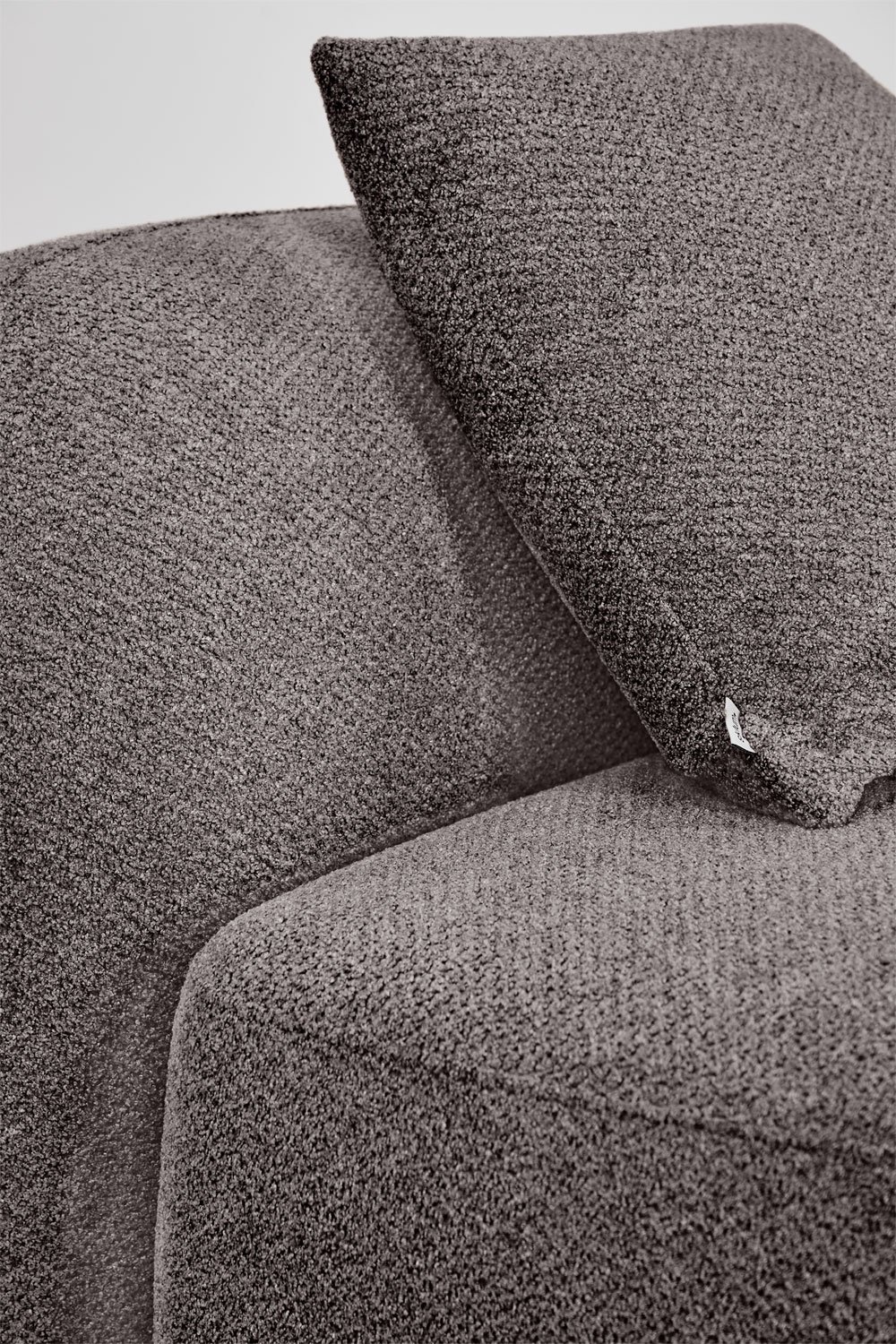 Divano modulare con chaise longue destra a 3 pezzi in ciniglia Coco