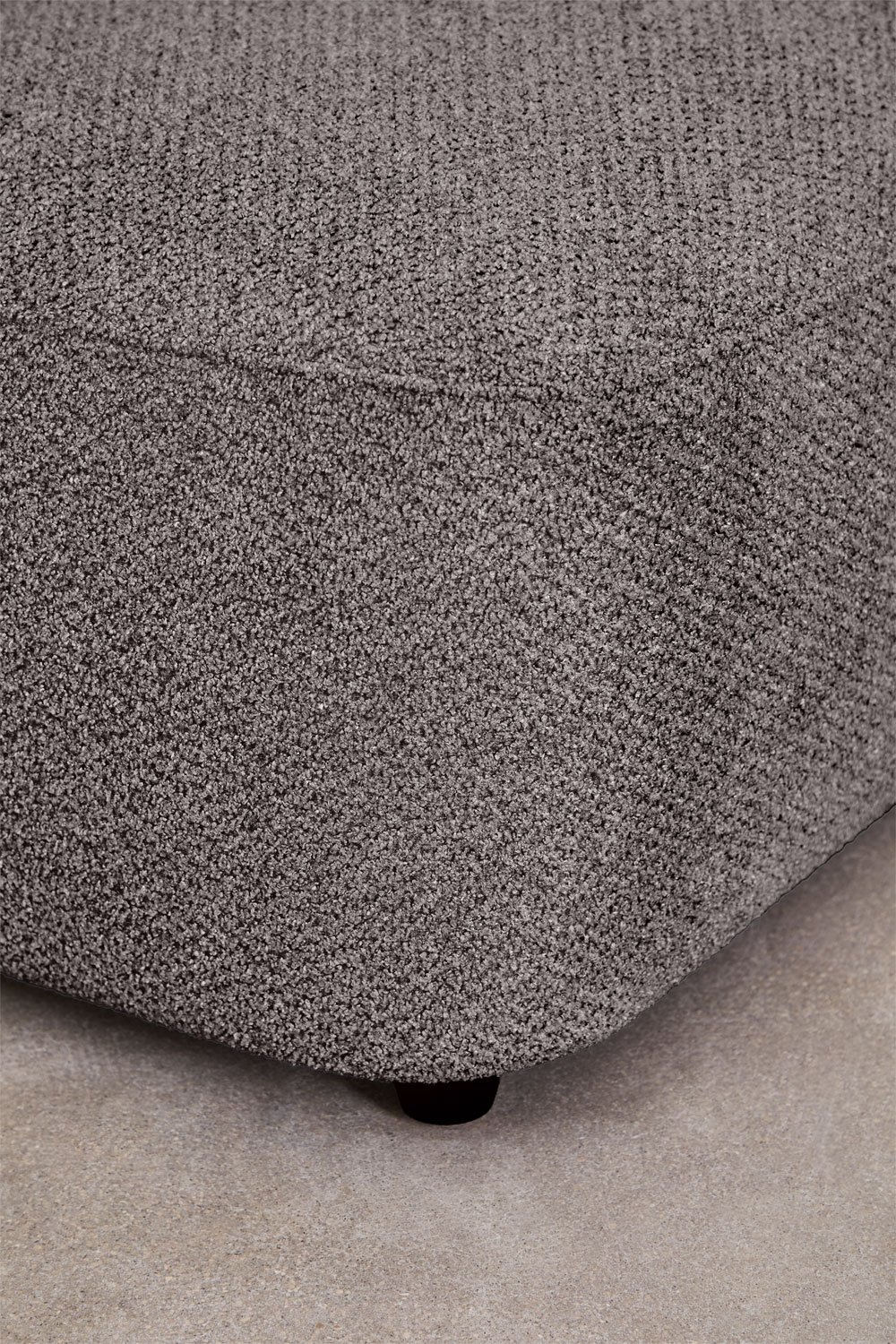 Divano modulare con chaise longue destra a 3 pezzi in ciniglia Coco