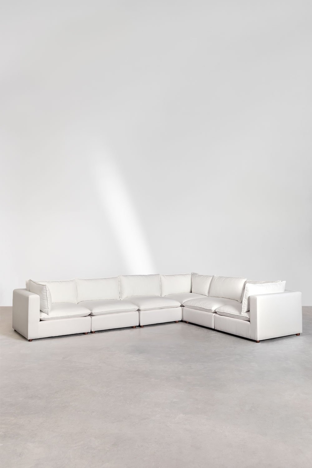 Divano angolare modulare Estefan Style da 6 pezzi
