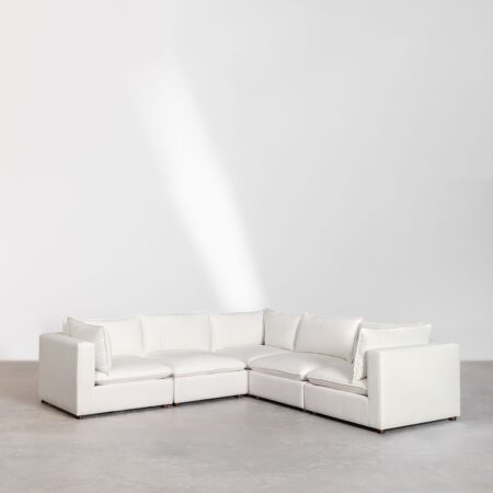 Divano angolare modulare Estefan Style da 5 pezzi