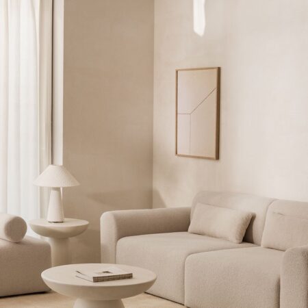Divano componibile in 2 pezzi in shearling Borjan