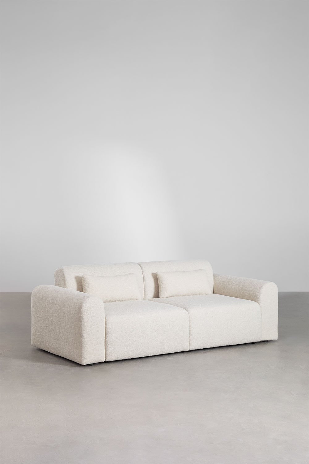 Divano componibile in 2 pezzi in shearling Borjan