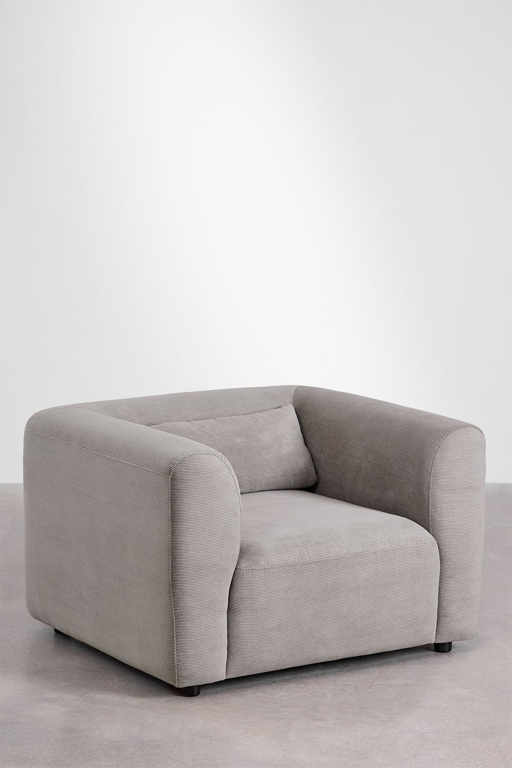 Set soggiorno con divano componibile in 2 pezzi e 2 poltrone Fogler