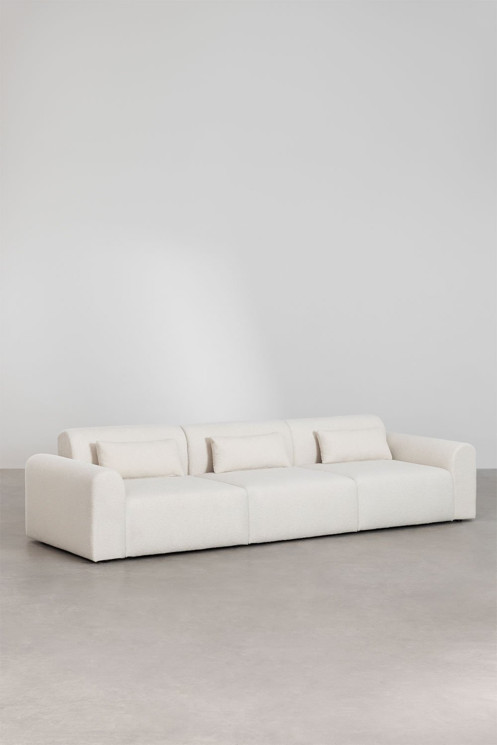 Divano componibile in 3 pezzi in shearling Borjan