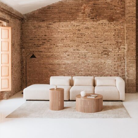 Divano modulare angolare in 3 pezzi Fogler con chaise lounge sinistra