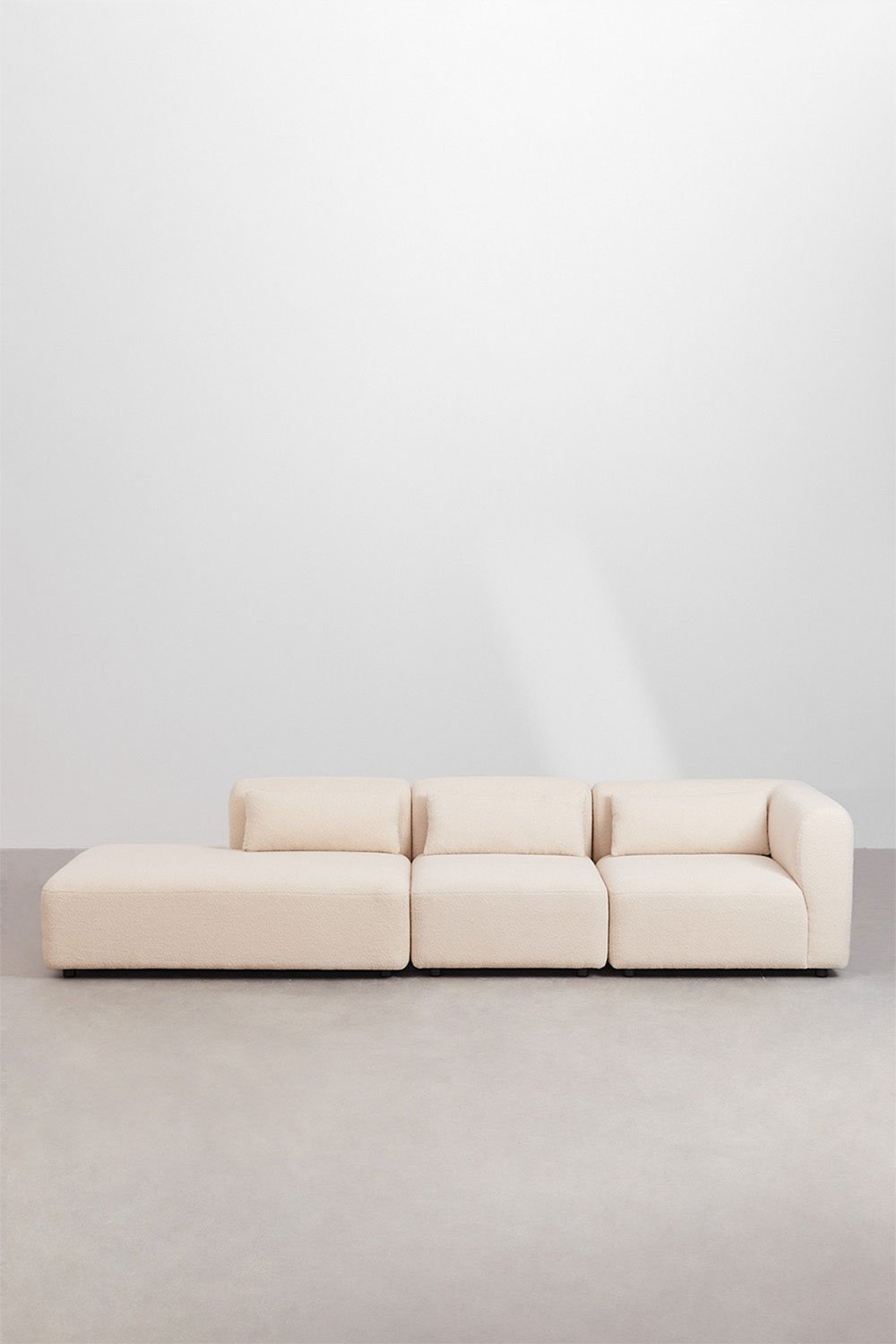 Divano modulare angolare in 3 pezzi Fogler con chaise lounge sinistra