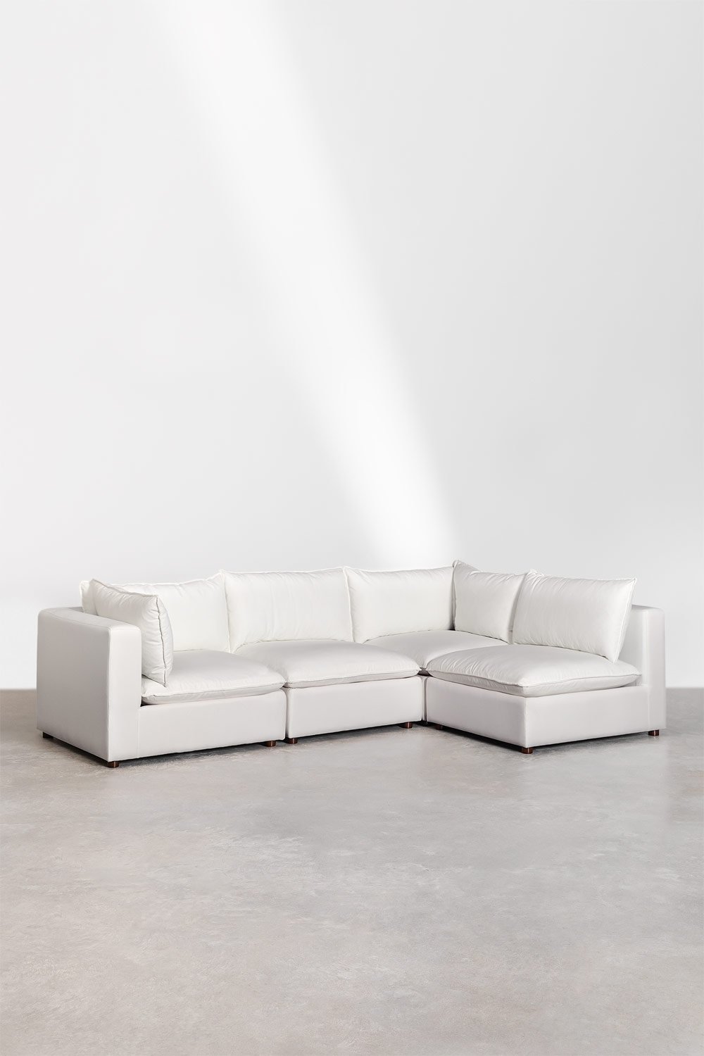 Divano angolare modulare Estefan Style 4 pezzi