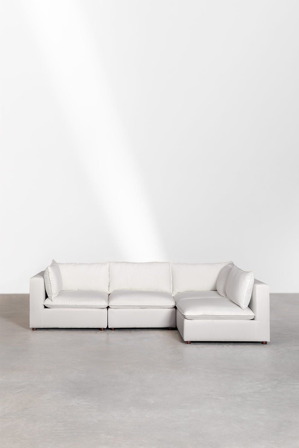 Divano angolare modulare Estefan Style 4 pezzi