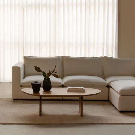 Divano angolare modulare Estefan Style 4 pezzi