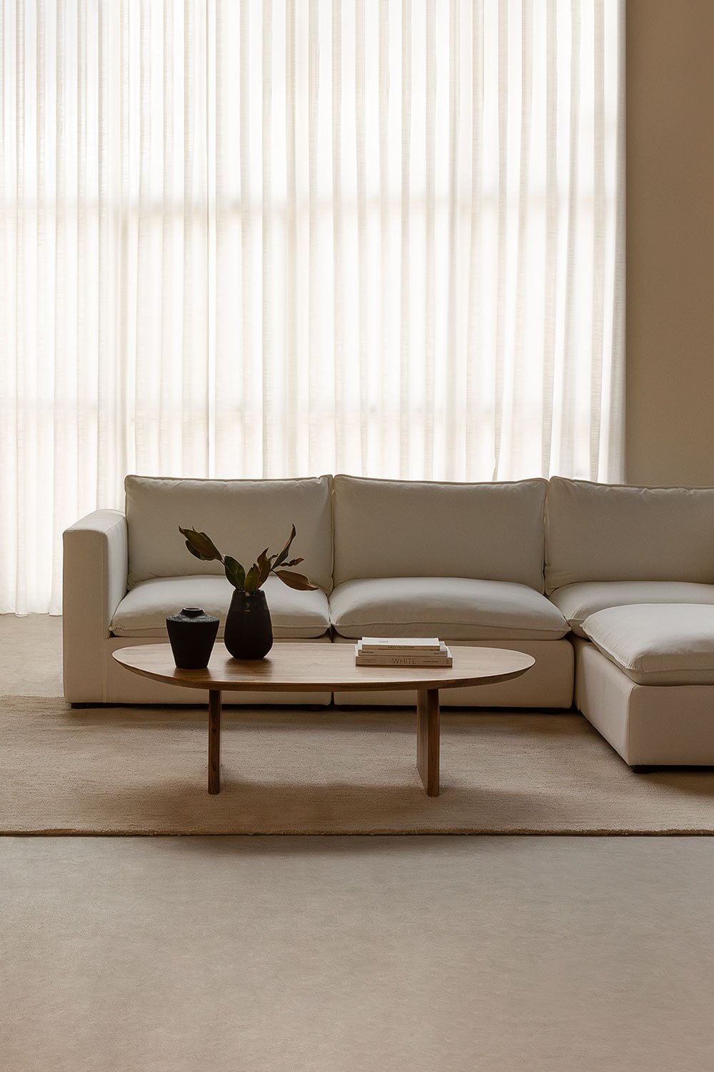 Divano angolare modulare Estefan Style 4 pezzi
