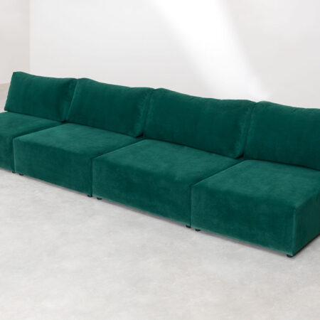 Divano componibile 4 pezzi Kata Velvet