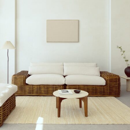 Divano modulare in rattan Milu 2 pezzi