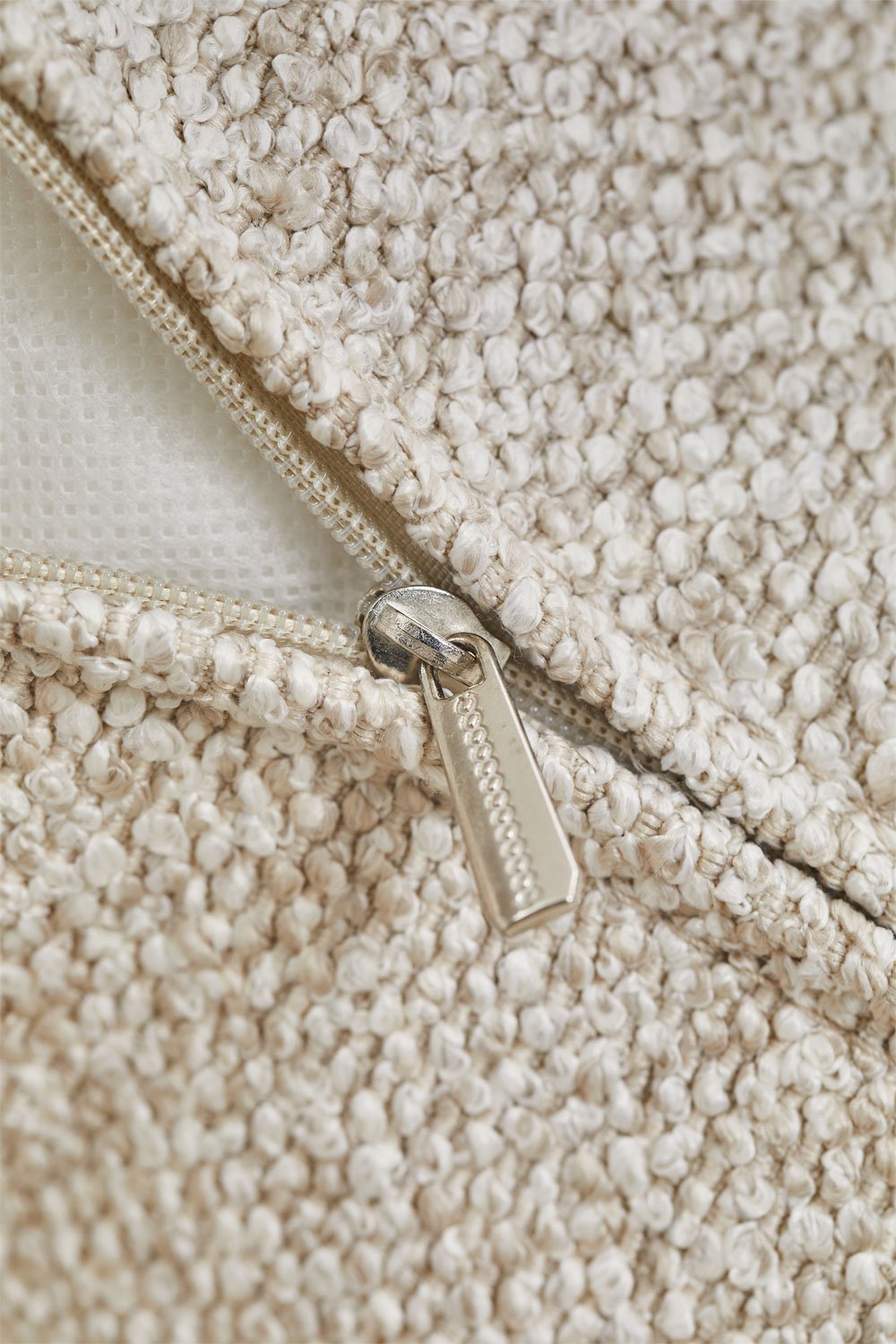 Divano modulare angolare a 3 pezzi con chaise longue destra e pouf rivestito Cardea