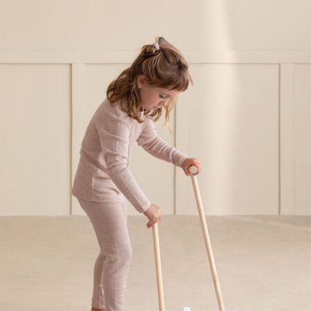 Scopa in legno e paletta Edin Kids