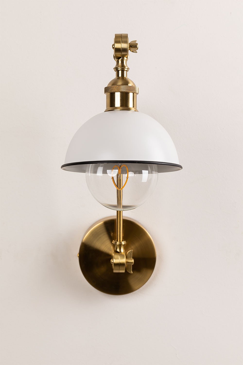 Lampada da parete in ferro Ellmer