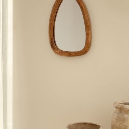 Espejo de pared en madera de mango Gabael