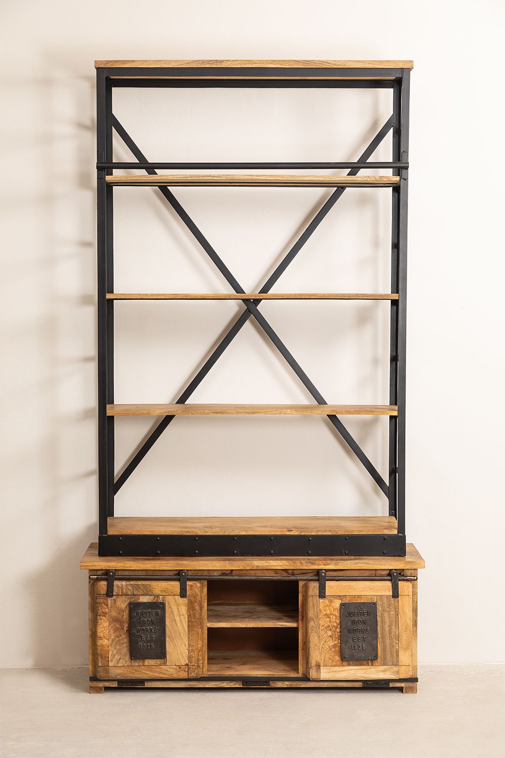 Libreria con Scala in Legno di Mango Uain