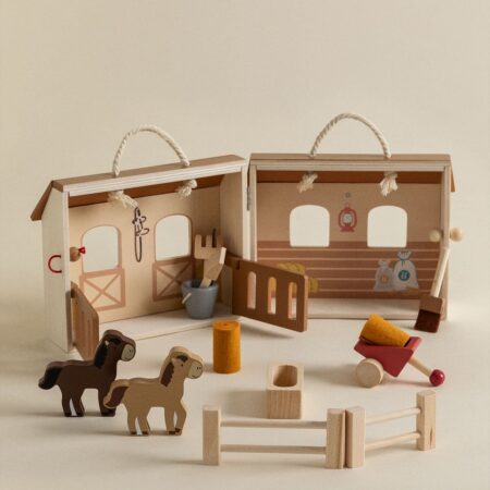 Valigetta stabile in legno Pegasy Kids