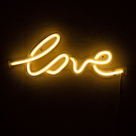 Figura al neon con USB Love