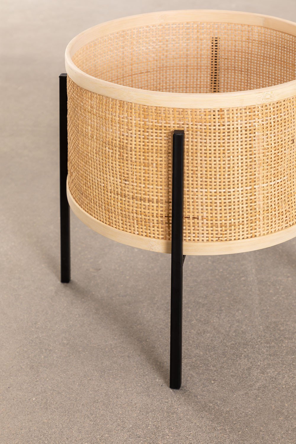 Fioriera in rattan Daek