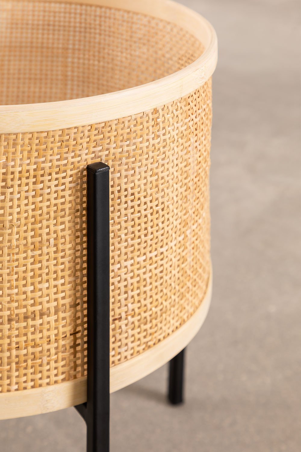 Fioriera in rattan Daek