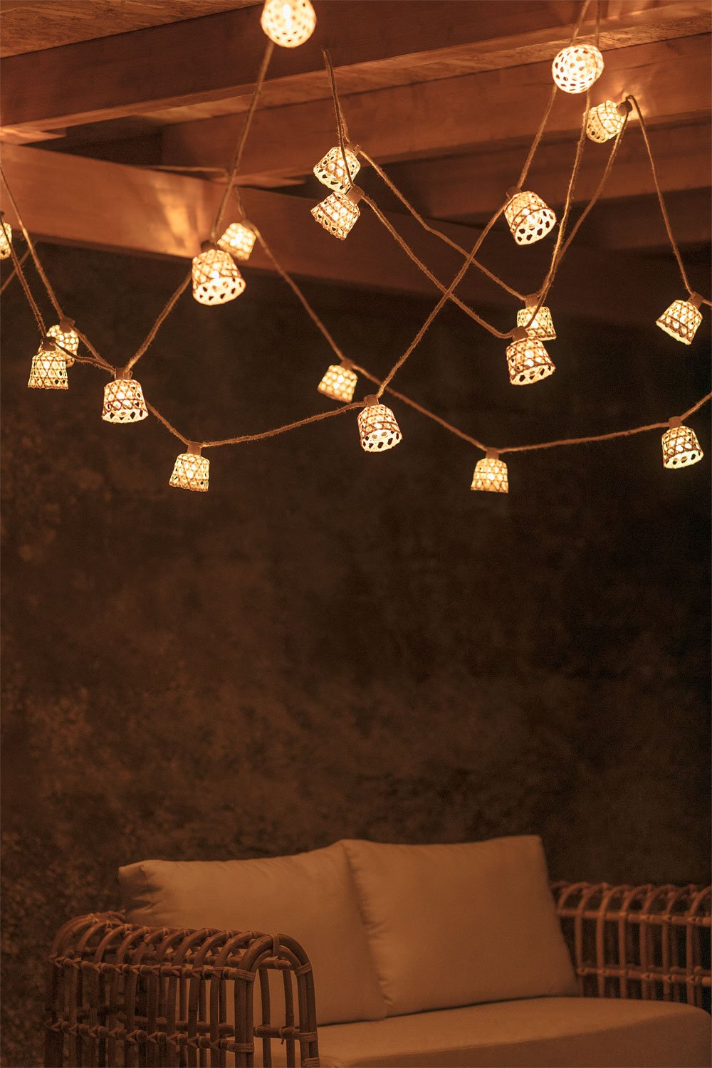 Ghirlanda da giardino con luci LED (15,70 m) Ducrot