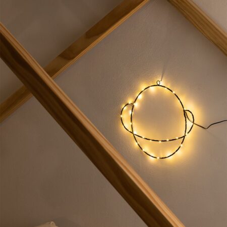 Figura decorativa con luci LED Planet