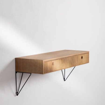 Mobile per Ingresso sospeso in legno 80 cm Glai