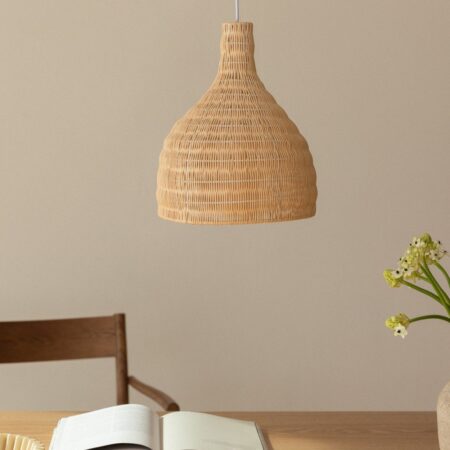 Lampada a sospensione in rattan Markle