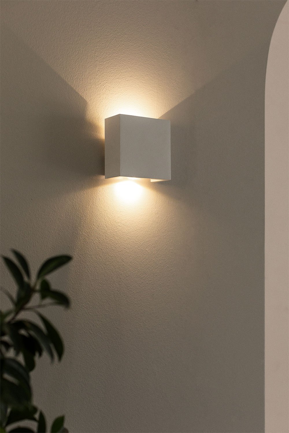 Lampada da parete a LED in gesso Gadea