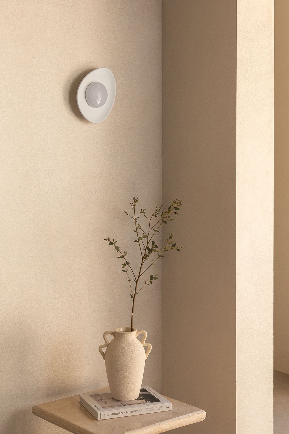 Lampada da parete a LED in gesso Givet