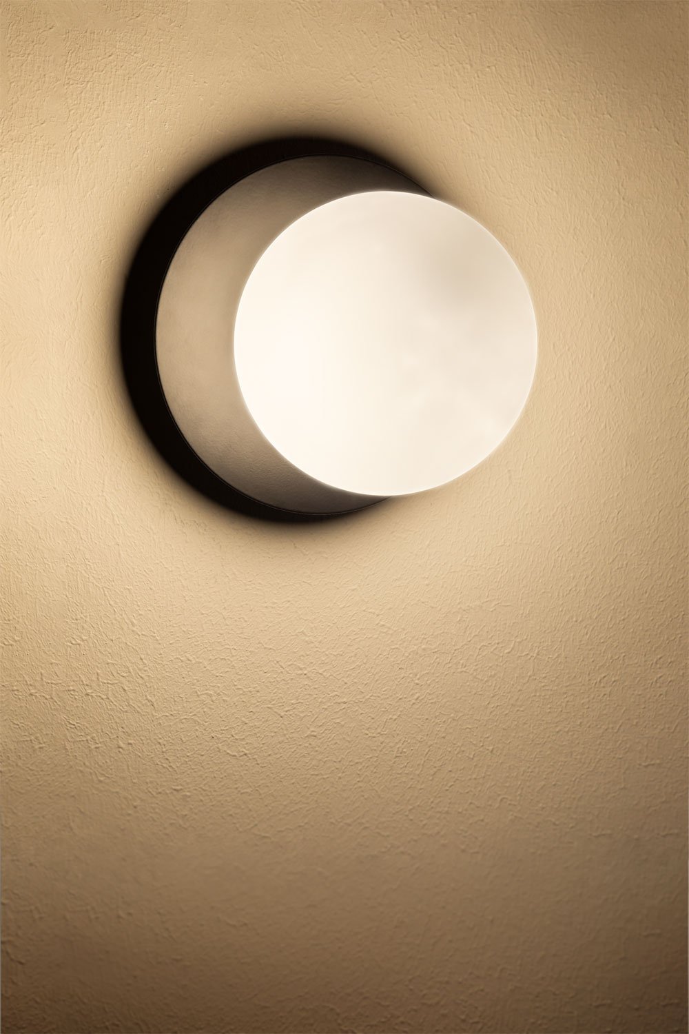 Lampada da parete Anine in metallo e vetro
