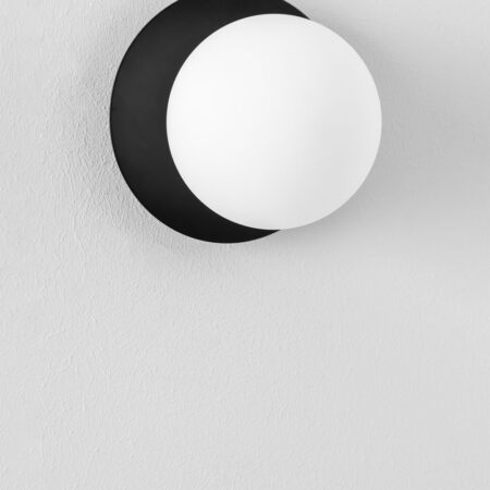 Lampada da parete Anine in metallo e vetro