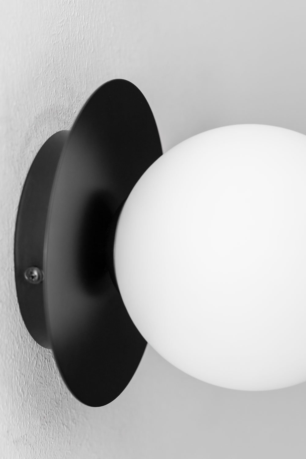 Lampada da parete Anine in metallo e vetro