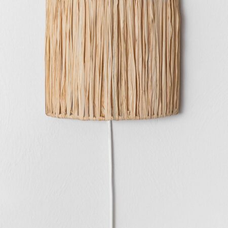 Lampada da parete in rafia Duvert