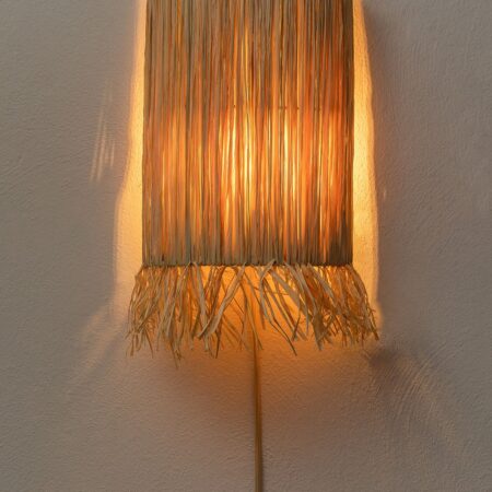 Lampada da parete in rafia Bellver