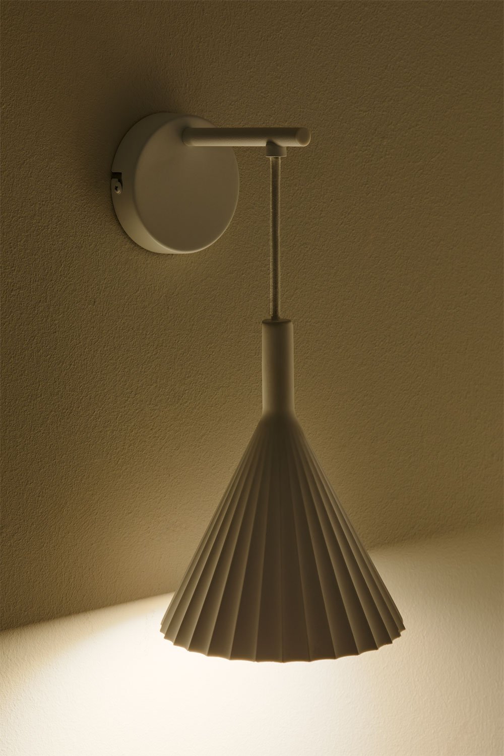 Lampada da parete Lydon LED in gesso