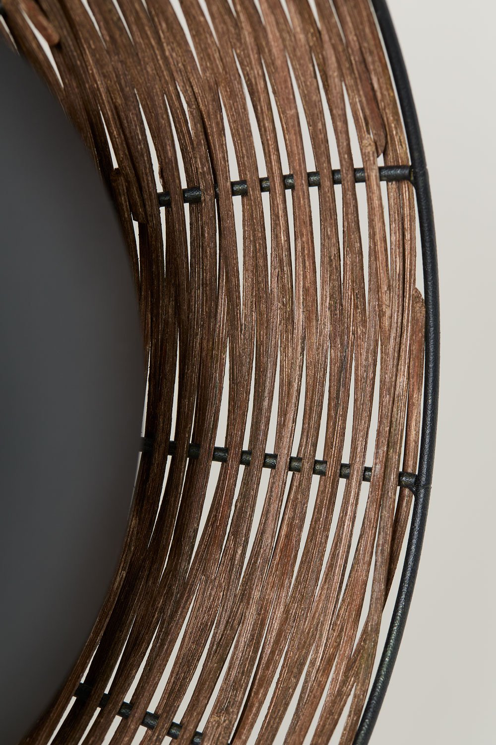 Lampada da parete LED in rattan Lutyen