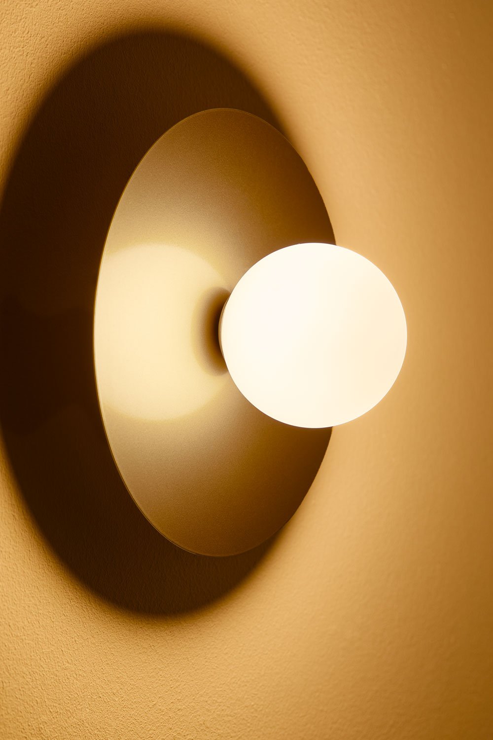 Lampada da parete per bagno Jorien con sfera di vetro