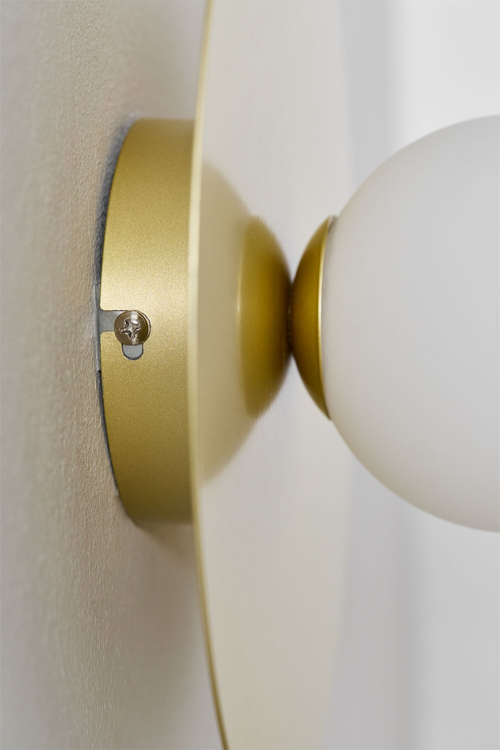 Lampada da parete per bagno Jorien con sfera di vetro