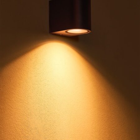 Lampada da parete per esterno Pevot in alluminio